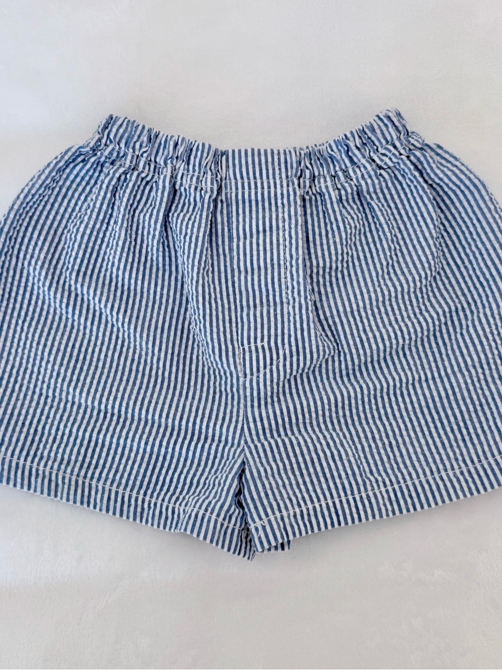 Mint Blue Seersucker Toddler Shorts (size 2T)